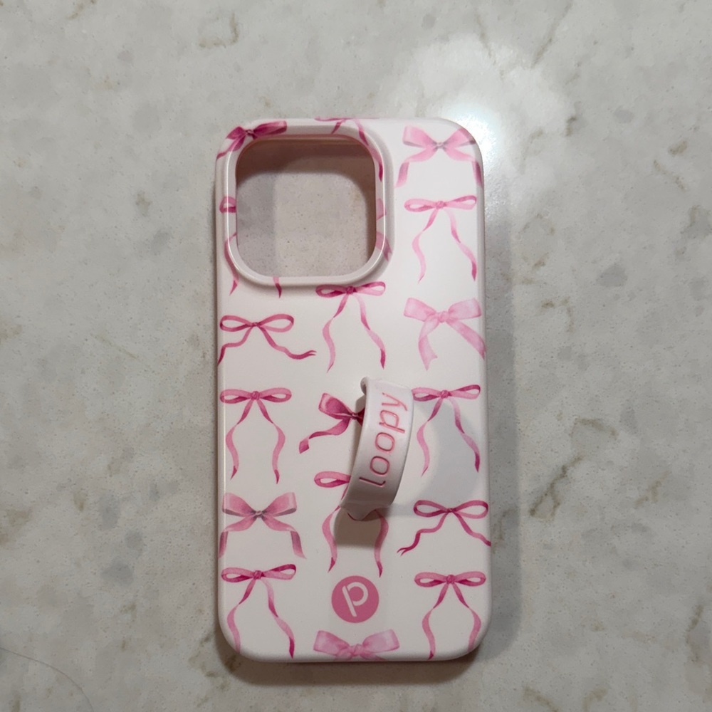 Loopy Case Pink Ribbon Phone Cover